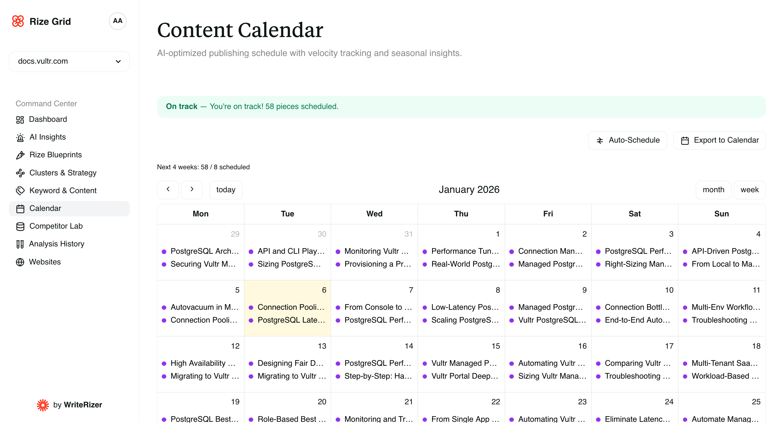 WriteRize Dashboard Preview 12