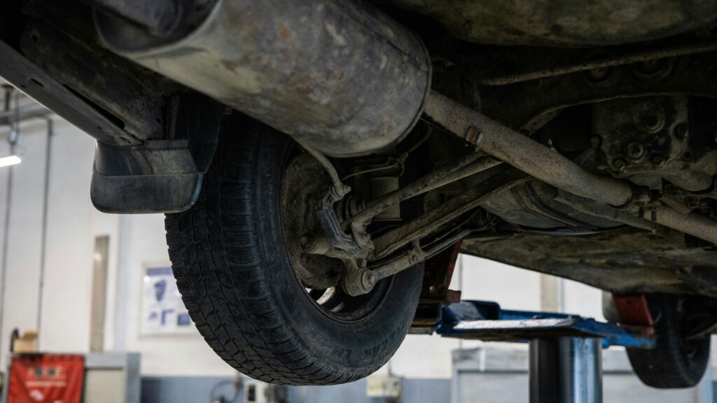 Replace a Damage Muffler.