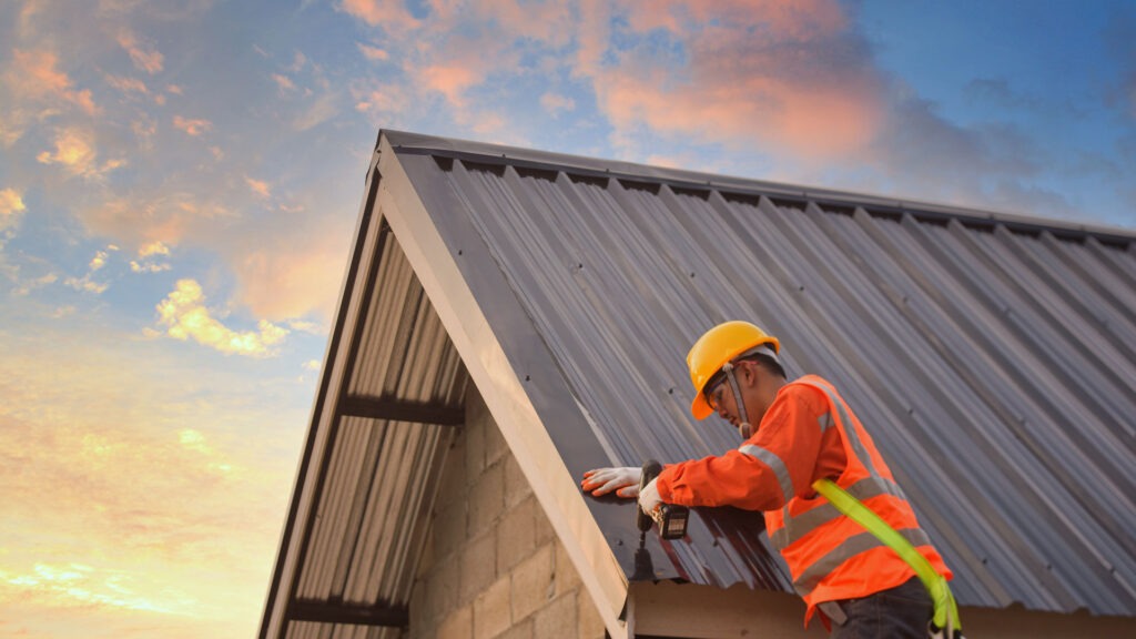 Expert Inspecting Roof.